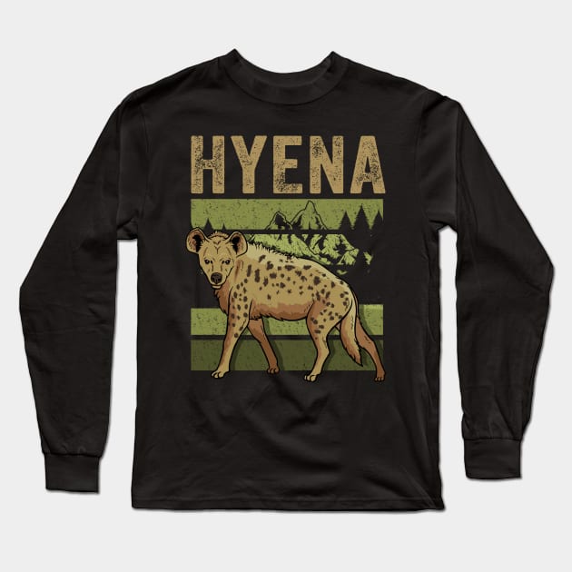 Hyena Long Sleeve T-Shirt by CreativeGiftShop